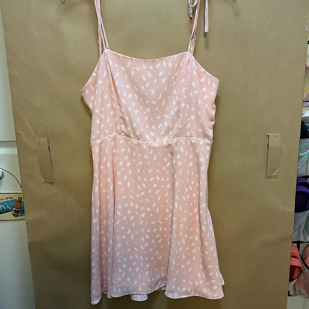 Pink cami summer dress